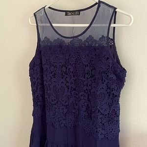 Navy Lace Dress